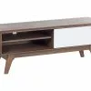 Beliani Mueble TV Madera Oscura/blanco BUFFALO