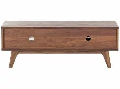 Beliani Mueble TV Madera Oscura/blanco BUFFALO -Lámparas comercio undef src sa picid 437692 type whitesh image
