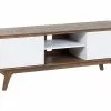 Beliani Mueble TV Madera Oscura/blanco ROCHESTER