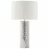 Beliani Lámpara De Mesa Blanco/plateado 52 Cm AIKEN