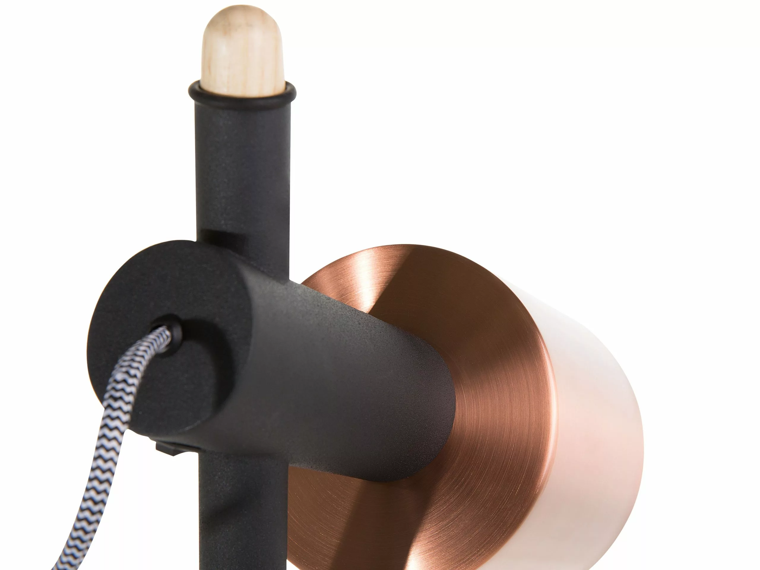 Beliani Lámpara De Pie Negra OWENS - Imagen 8