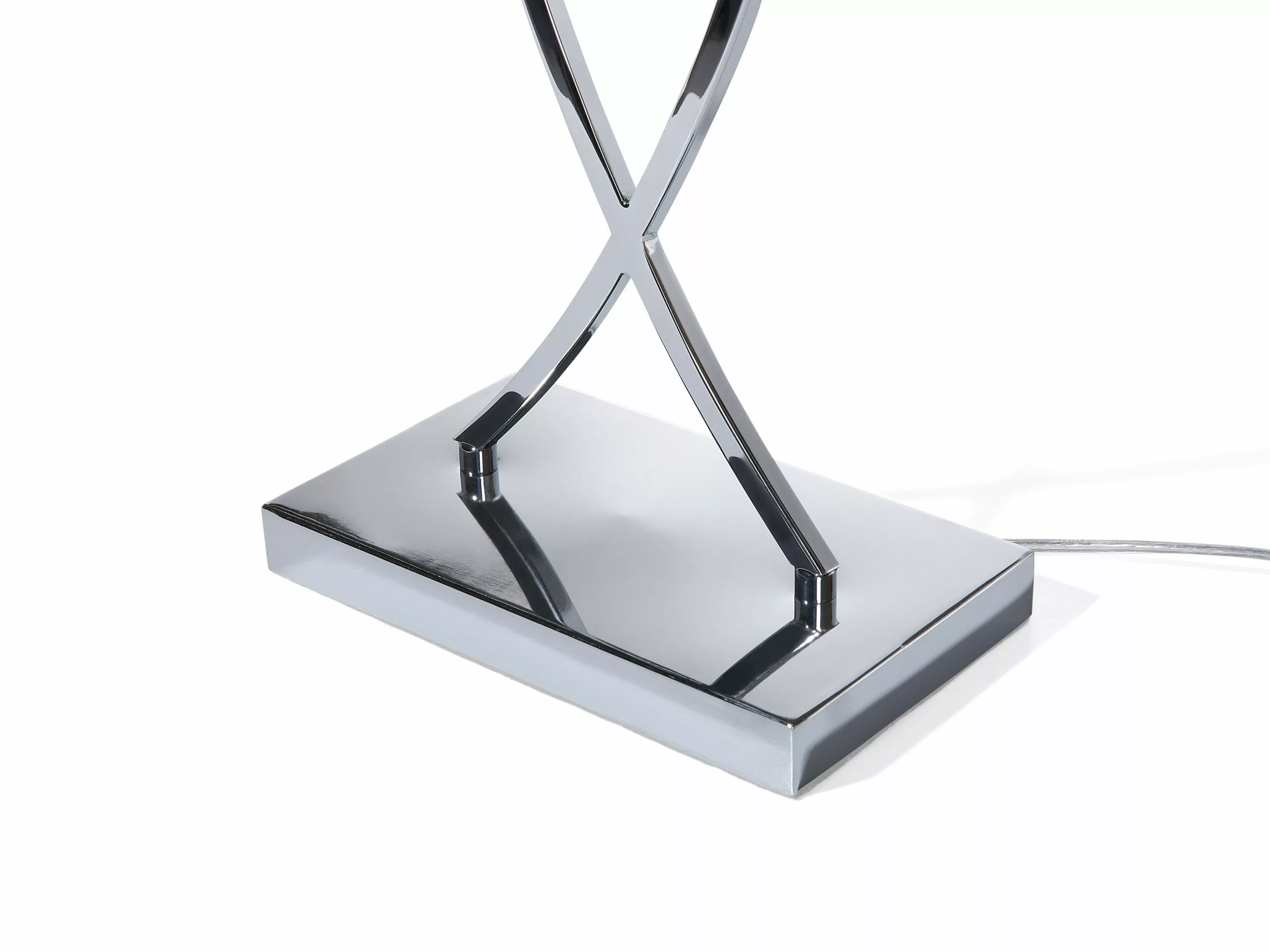 Beliani Lámpara De Mesa De Metal Negro/plateado 62 Cm YASUNI - Imagen 6