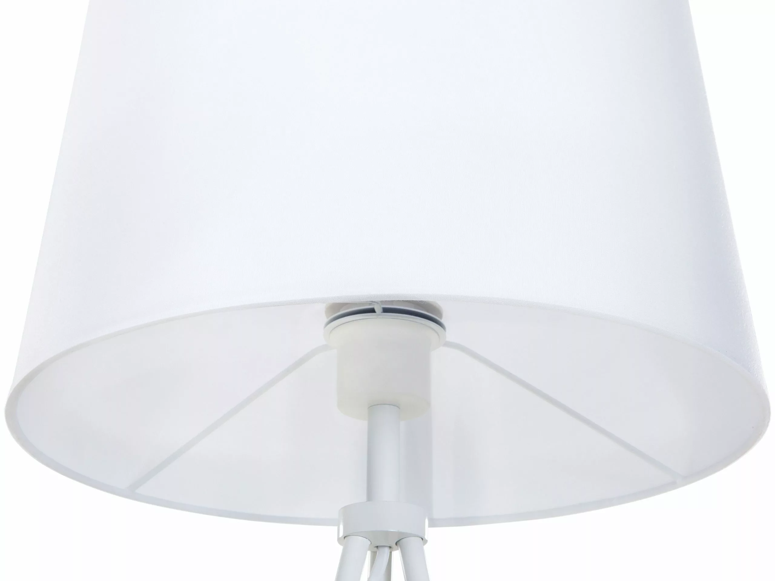 Beliani Lámpara De Pie Blanca SAMBRA - Imagen 7