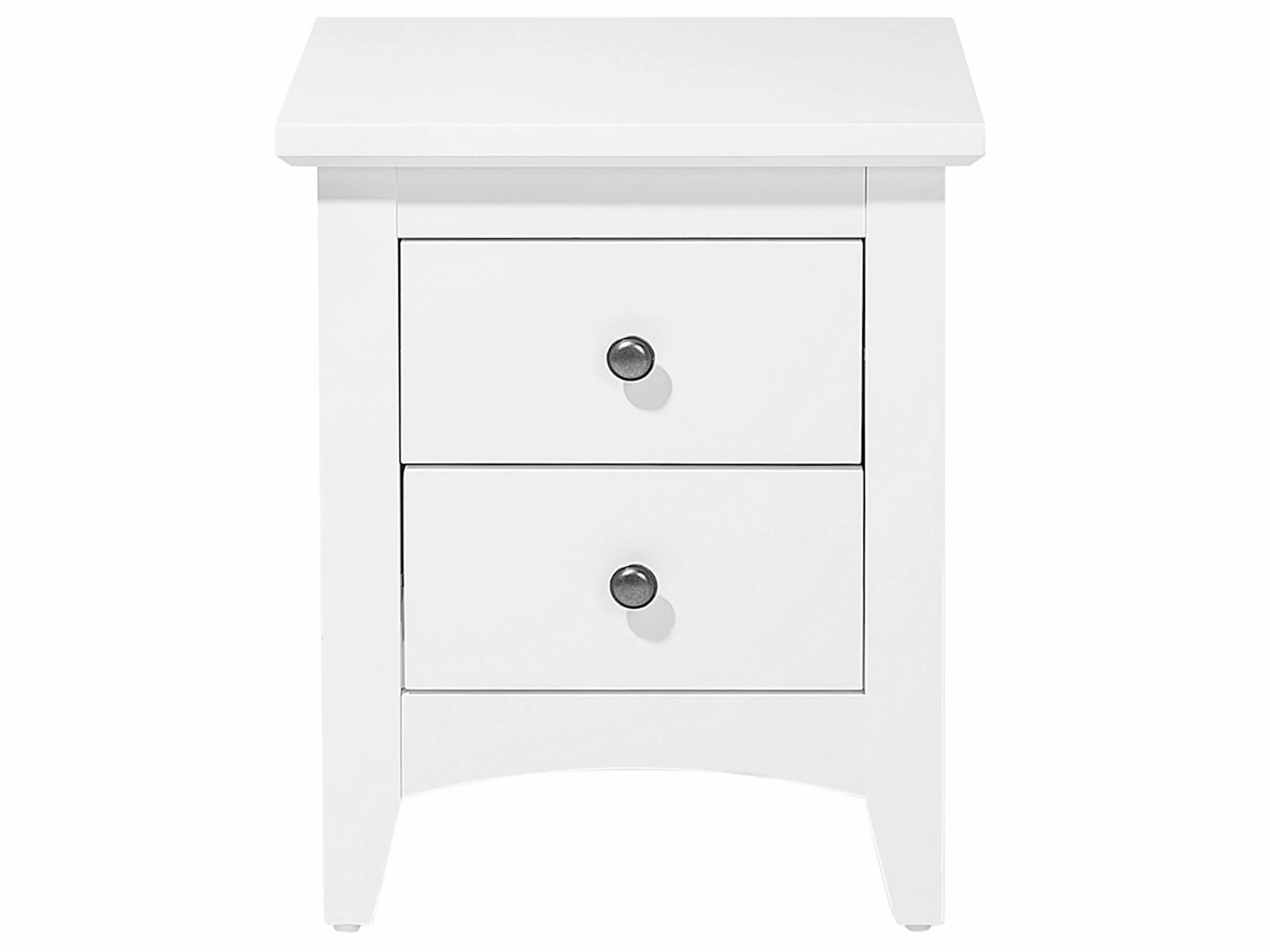 Beliani Mesita De Noche En Madera Blanca 2 Cajones JOLIET 8 Beliani Mesita De Noche En Madera Blanca 2 Cajones JOLIET - Imagen 8
