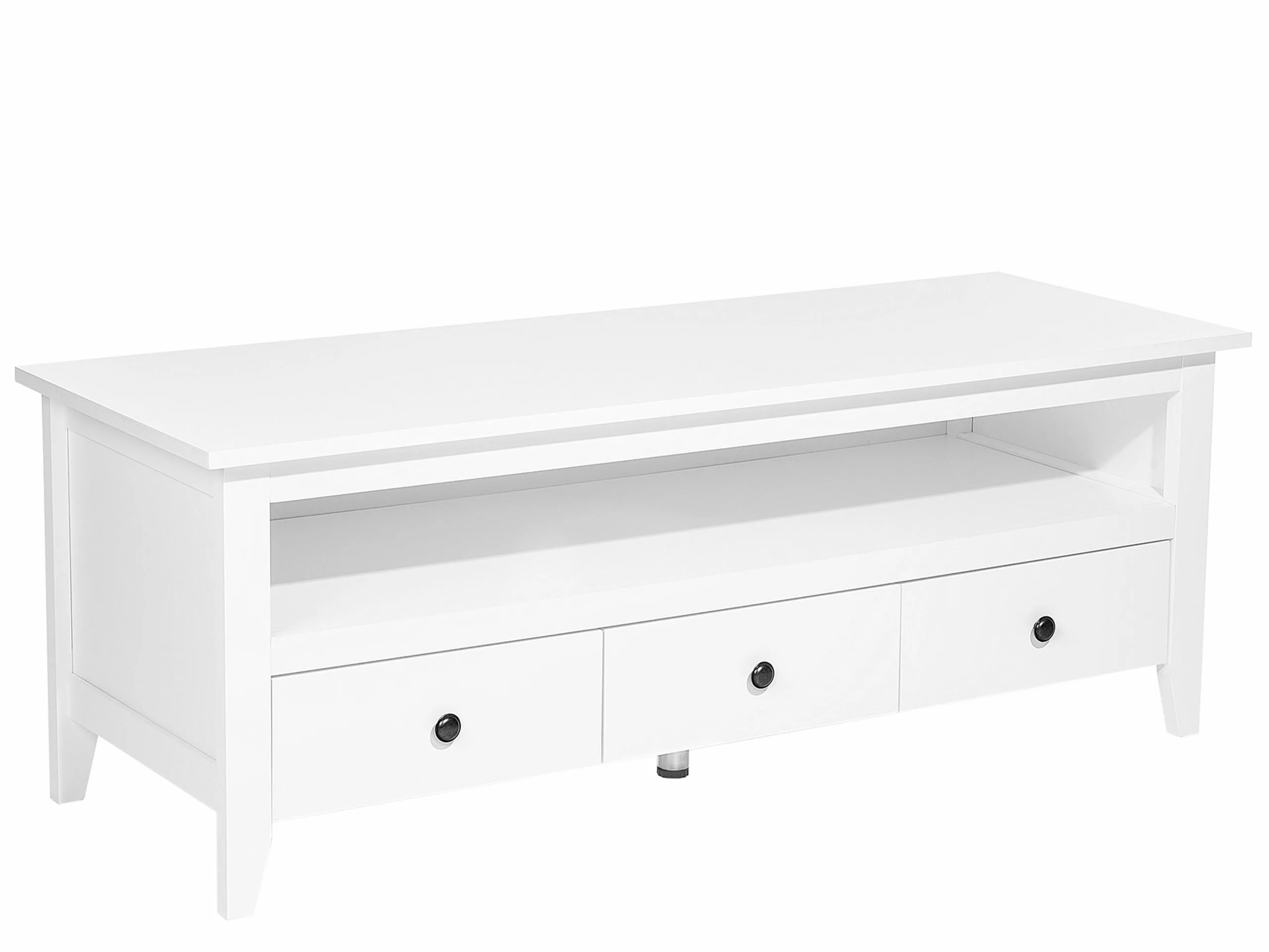 Beliani Mueble TV Blanco BERKELEY 1 Beliani Mueble TV Blanco BERKELEY