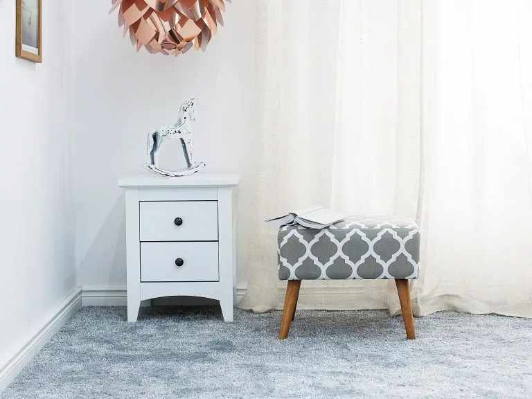 Beliani Mesita De Noche En Madera Blanca 2 Cajones JOLIET 6 Beliani Mesita De Noche En Madera Blanca 2 Cajones JOLIET - Imagen 6