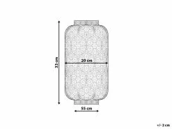 Beliani Lámpara De Mesa En Níquel SAJO M -Lámparas comercio undef src sa picid 691535 type whitesh image