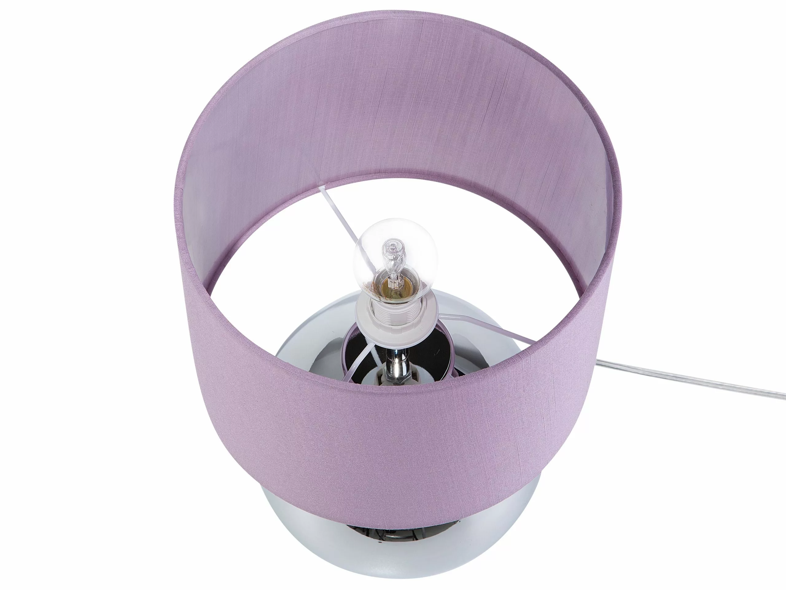 Beliani Lámpara De Mesa De Metal Violeta/plateado 33 Cm RONAVA 5 Beliani Lámpara De Mesa De Metal Violeta/plateado 33 Cm RONAVA - Imagen 5