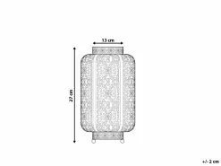 Beliani Lámpara De Mesa Blanca SOMES -Lámparas comercio undef src sa picid 691606 type whitesh image