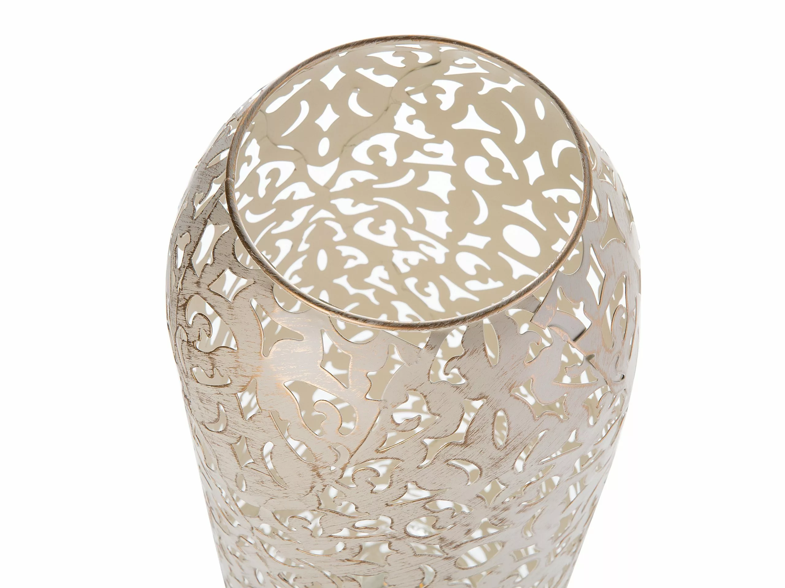 Beliani Lámpara De Pie Crema/dorado MURES - Imagen 5