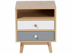 Beliani Mesita De Noche 2 Cajones FARGO -Lámparas comercio undef src sa picid 692795 type whitesh image