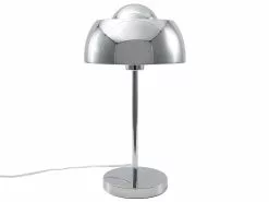 Beliani Lámpara De Mesa De Metal Plateado 44 Cm SENETTE