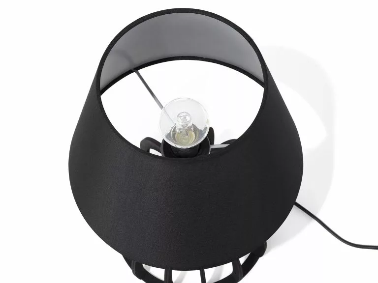 Beliani Lámpara De Mesa Negra 36 Cm AGUEDA 5 Beliani Lámpara De Mesa Negra 36 Cm AGUEDA - Imagen 5