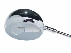 Beliani Lámpara De Pie De Metal Plateado/negro FLINDERS -Lámparas comercio undef src sa picid 695283 type whitesh image