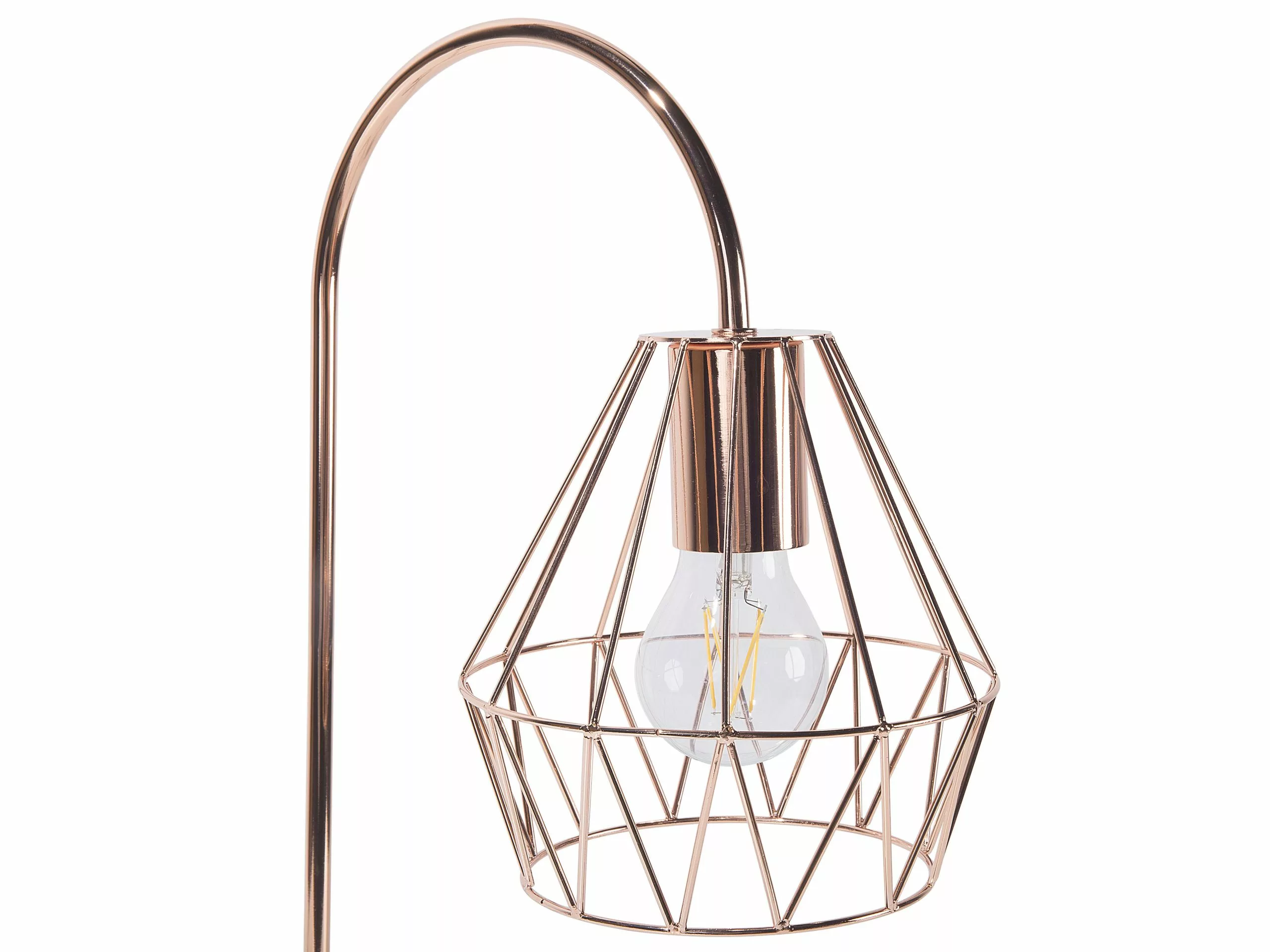Beliani Lámpara De Mesa Mediana En Cobre MOONI - Imagen 7
