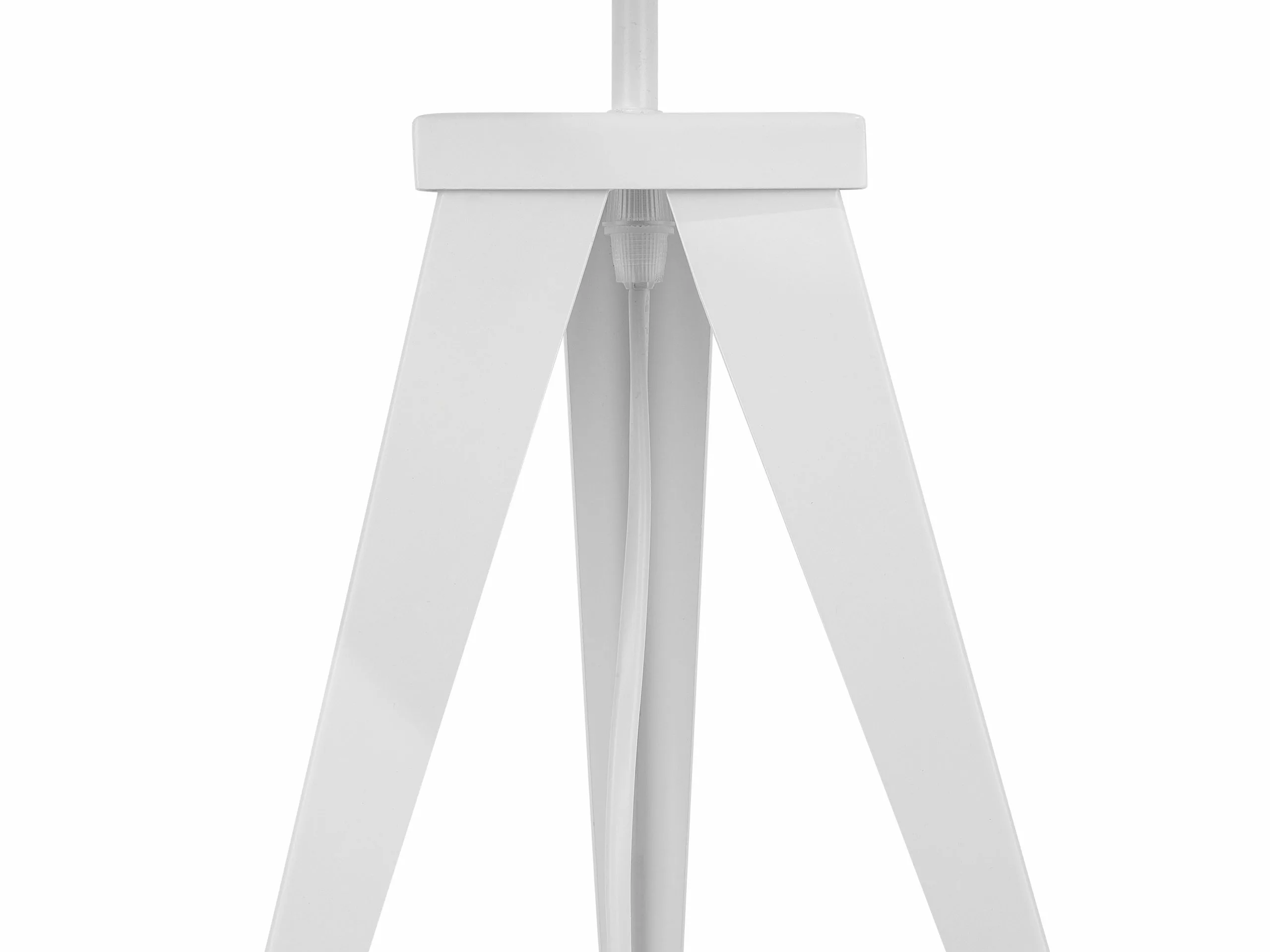 Beliani Lámpara De Mesa De Metal Blanco 55 Cm STILETTO - Imagen 7