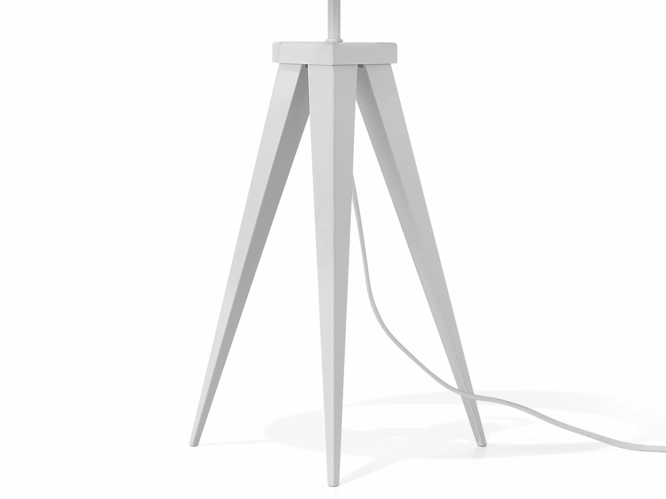 Beliani Lámpara De Mesa De Metal Blanco 55 Cm STILETTO - Imagen 8