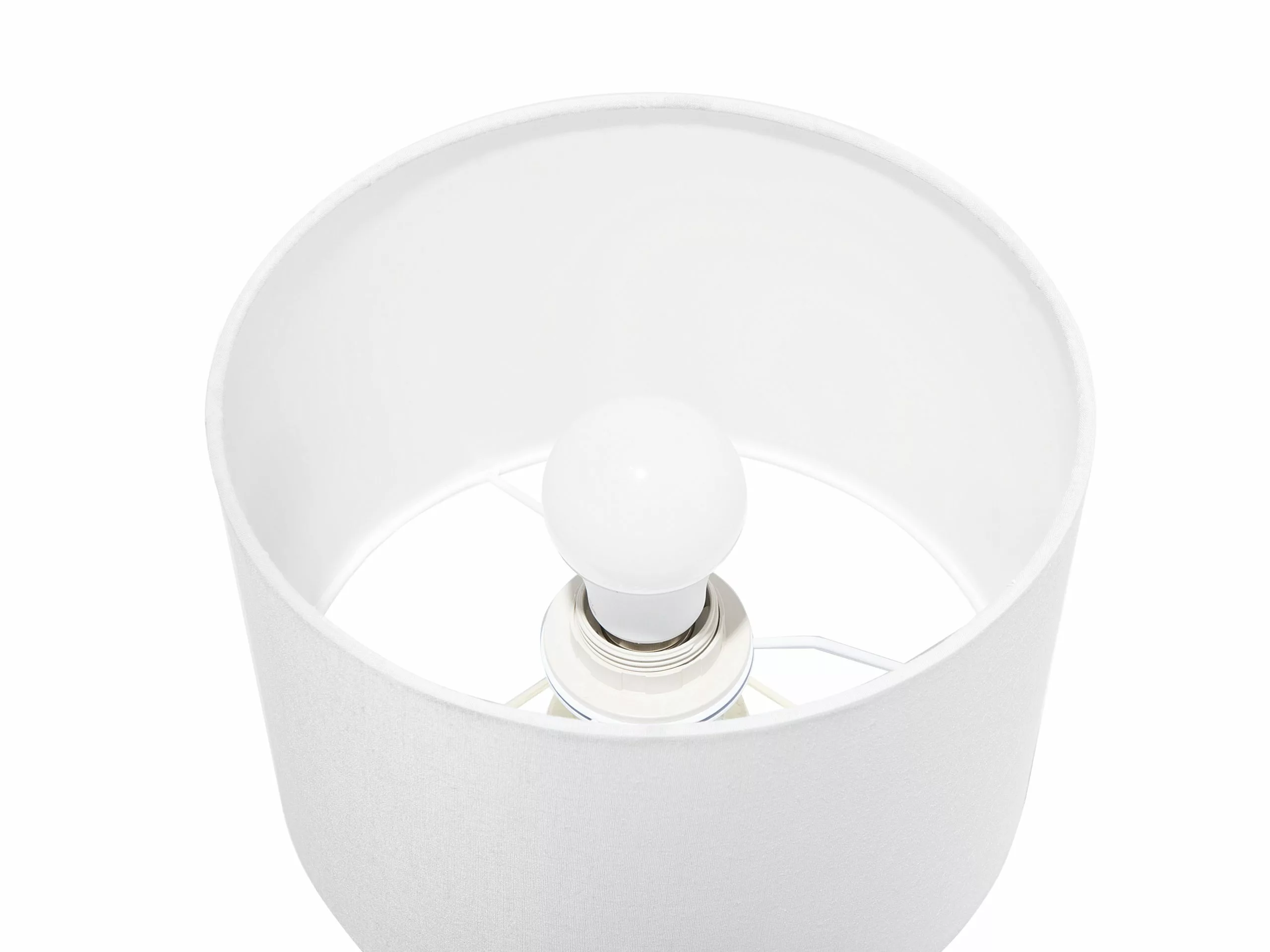 Beliani Lámpara De Mesa Blanco/dorado MARONI - Imagen 10