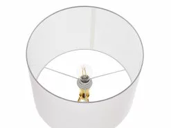 Beliani Lámpara De Pie Dorado/blanco VISTULA -Lámparas comercio undef src sa picid 706232 type whitesh image