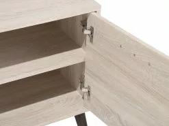 Beliani Mueble TV Marrón Claro/gris ALLOA -Lámparas comercio undef src sa picid 713068 type whitesh image