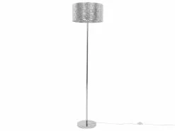 Beliani Lámpara De Pie En Níquel NUON