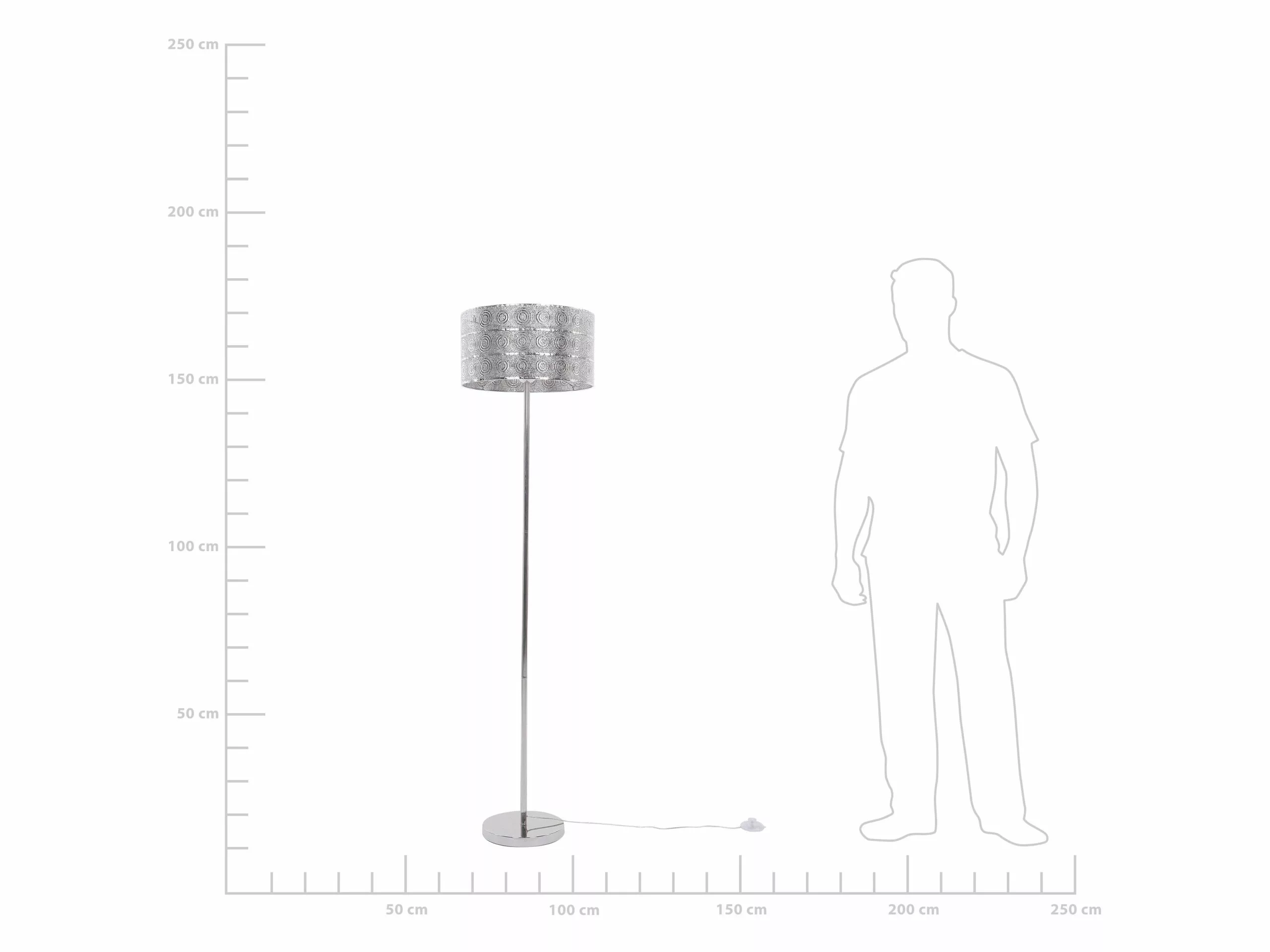 Beliani Lámpara De Pie En Níquel NUON 4 Beliani Lámpara De Pie En Níquel NUON - Imagen 4