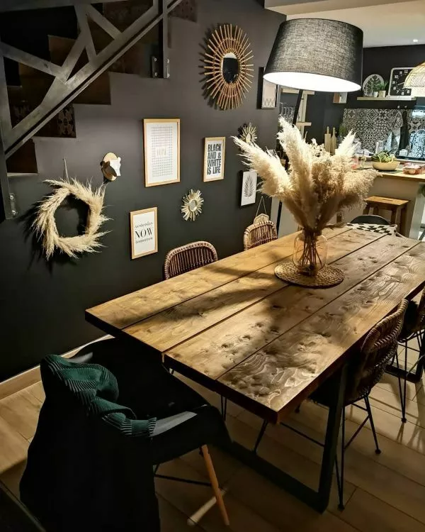 Beliani Lámpara De Pie De Metal/mármol Negro/blanco 188 Cm BENUE - Imagen 3