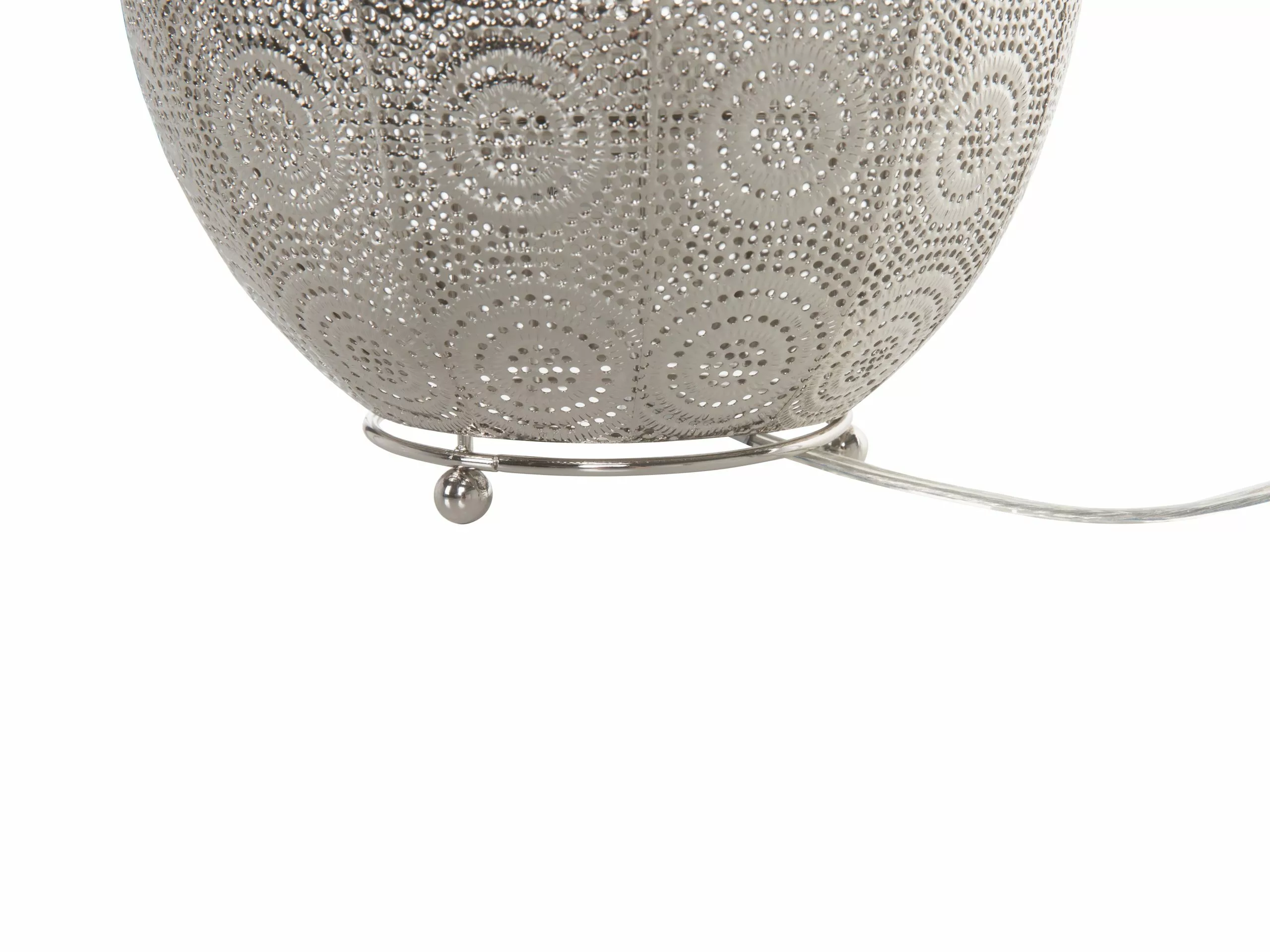 Beliani Lámpara De Mesa En Níquel MARINGA 5 Beliani Lámpara De Mesa En Níquel MARINGA - Imagen 5