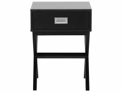 Beliani Mesa Auxiliar En Negro Con Cajón MONROE 14 Beliani Mesa Auxiliar En Negro Con Cajón MONROE -Lámparas comercio undef src sa picid 723774 type whitesh image