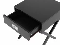 Beliani Mesa Auxiliar En Negro Con Cajón MONROE 18 Beliani Mesa Auxiliar En Negro Con Cajón MONROE -Lámparas comercio undef src sa picid 723779 type whitesh image