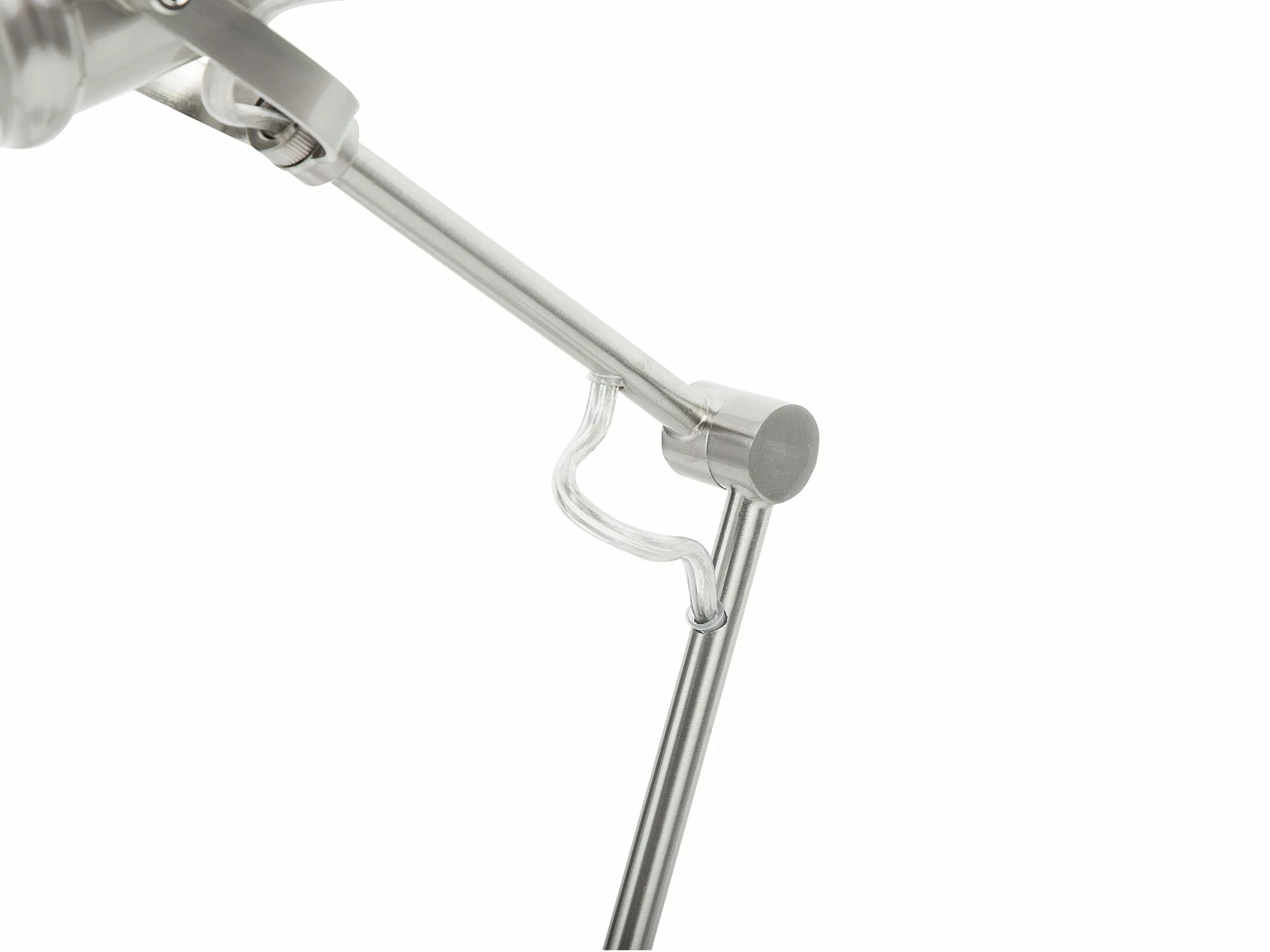 Beliani Lámpara De Mesa Plateada MONSAN - Imagen 5