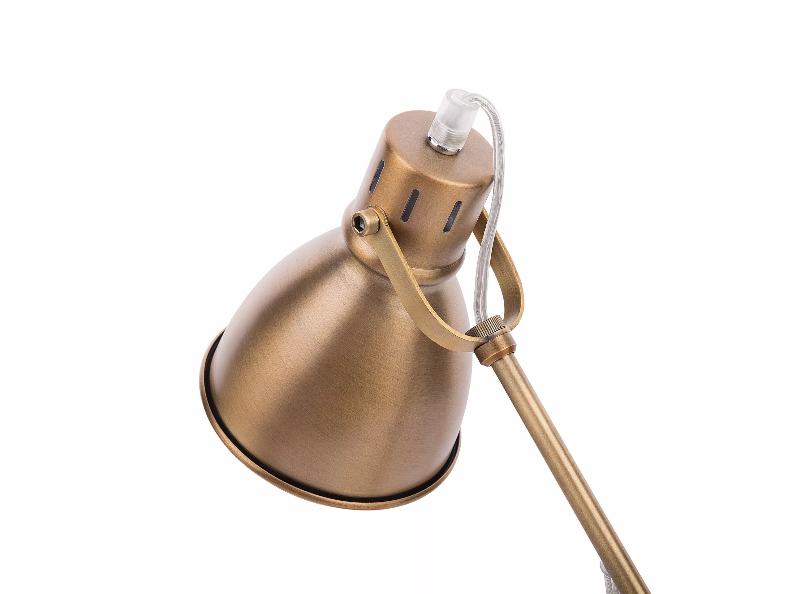 Beliani Lámpara De Mesa En Latón MONSAN - Imagen 7