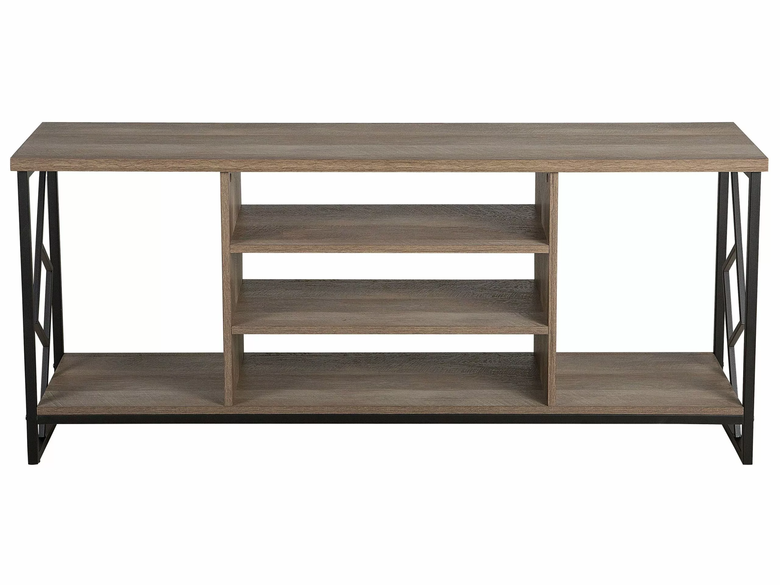 Beliani Mueble TV En Madera Oscura FORRES 3 Beliani Mueble TV En Madera Oscura FORRES - Imagen 3