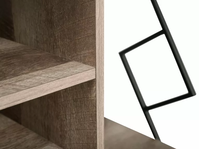 Beliani Mueble TV En Madera Oscura FORRES 6 Beliani Mueble TV En Madera Oscura FORRES - Imagen 6