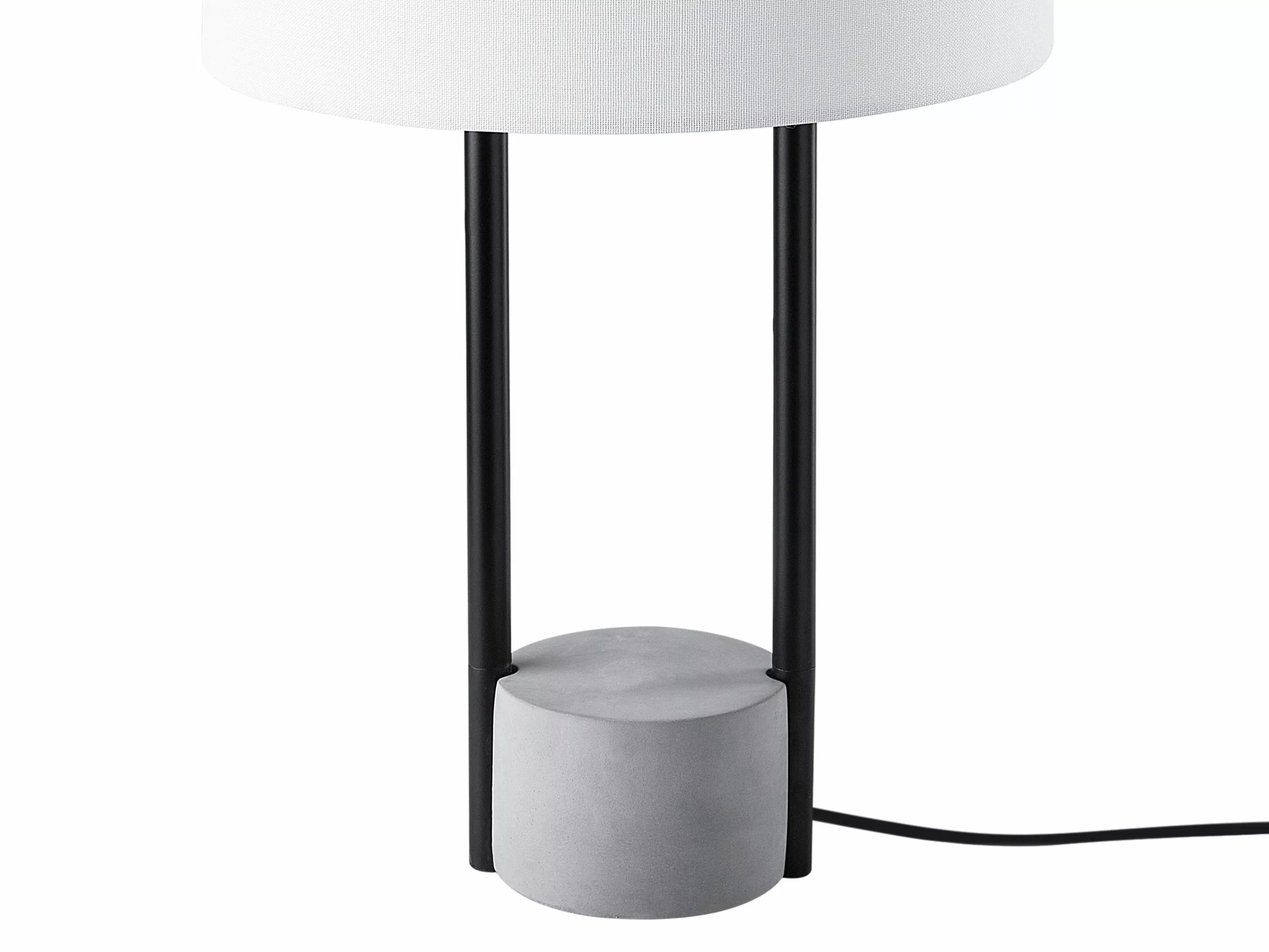 Beliani Lámpara De Mesa Blanca REMUS - Imagen 4