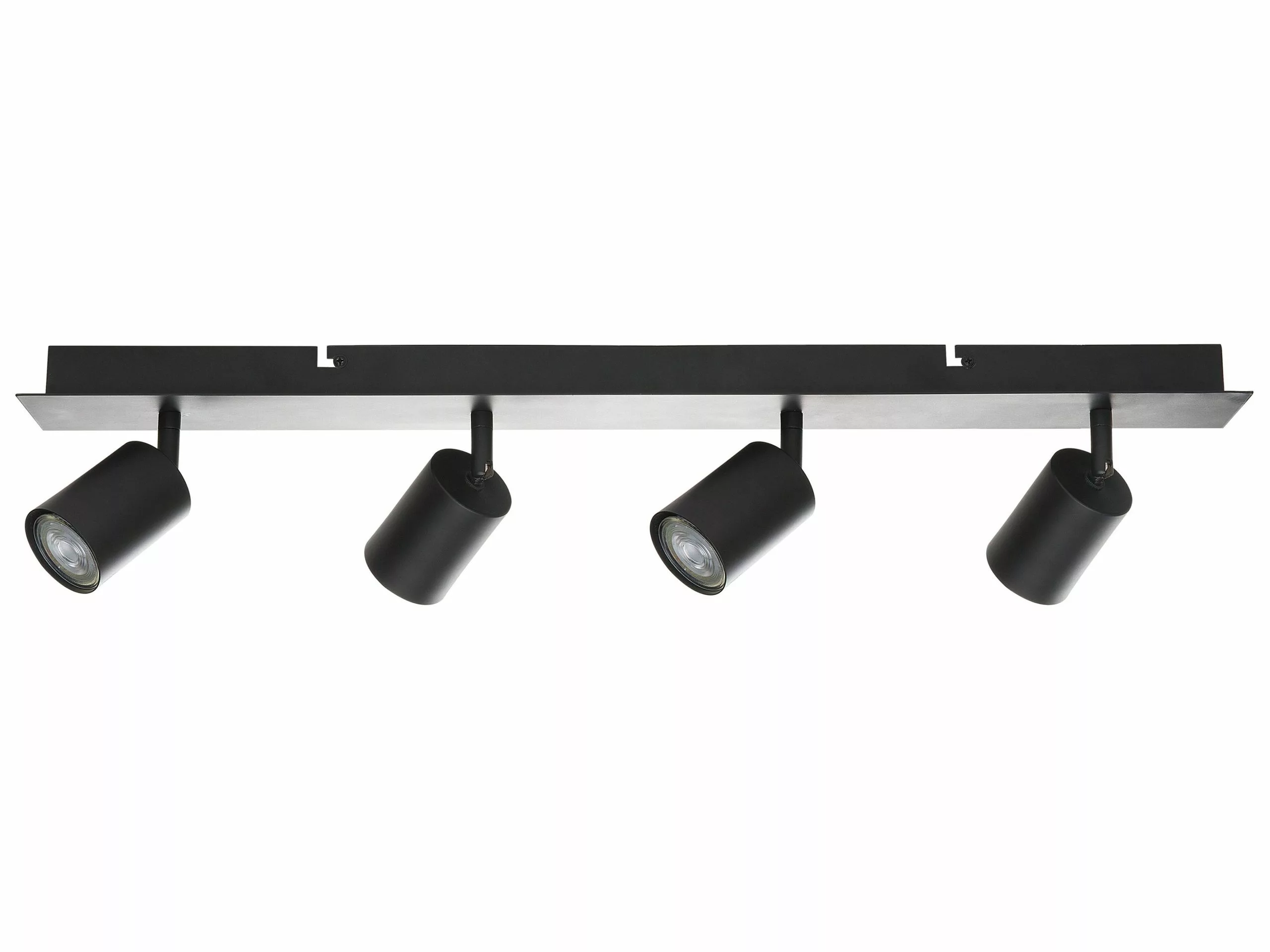 Beliani Lámpara De Techo De Metal Negro TIGRIS