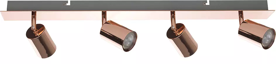 Beliani Lámpara De Techo De Metal Cobrizo TIGRIS - Imagen 4