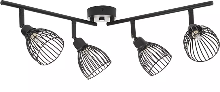 Beliani Lámpara De Techo Negra GOLOK 6 Beliani Lámpara De Techo Negra GOLOK - Imagen 6