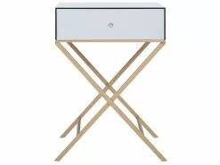 Beliani Mesa Auxiliar Espejo De Cristal VIVY -Lámparas comercio undef src sa picid 728601 type whitesh image