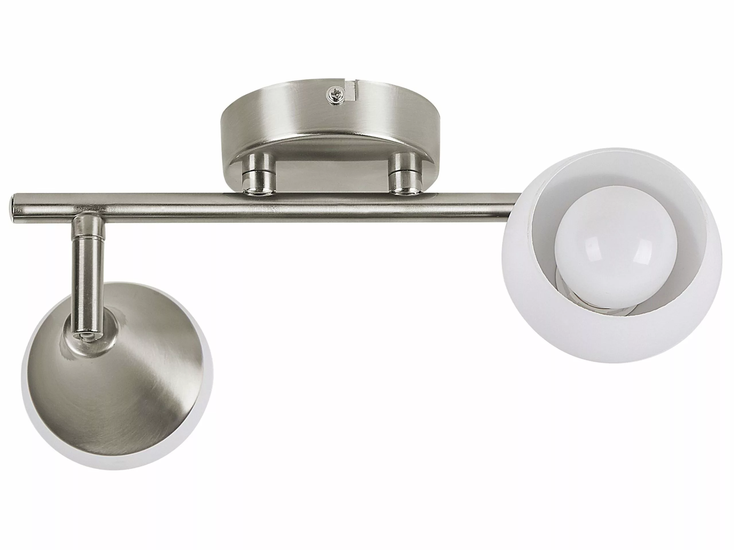 Beliani Lámpara De Pared De Metal Plateado ANTLER II 8 Beliani Lámpara De Pared De Metal Plateado ANTLER II - Imagen 8