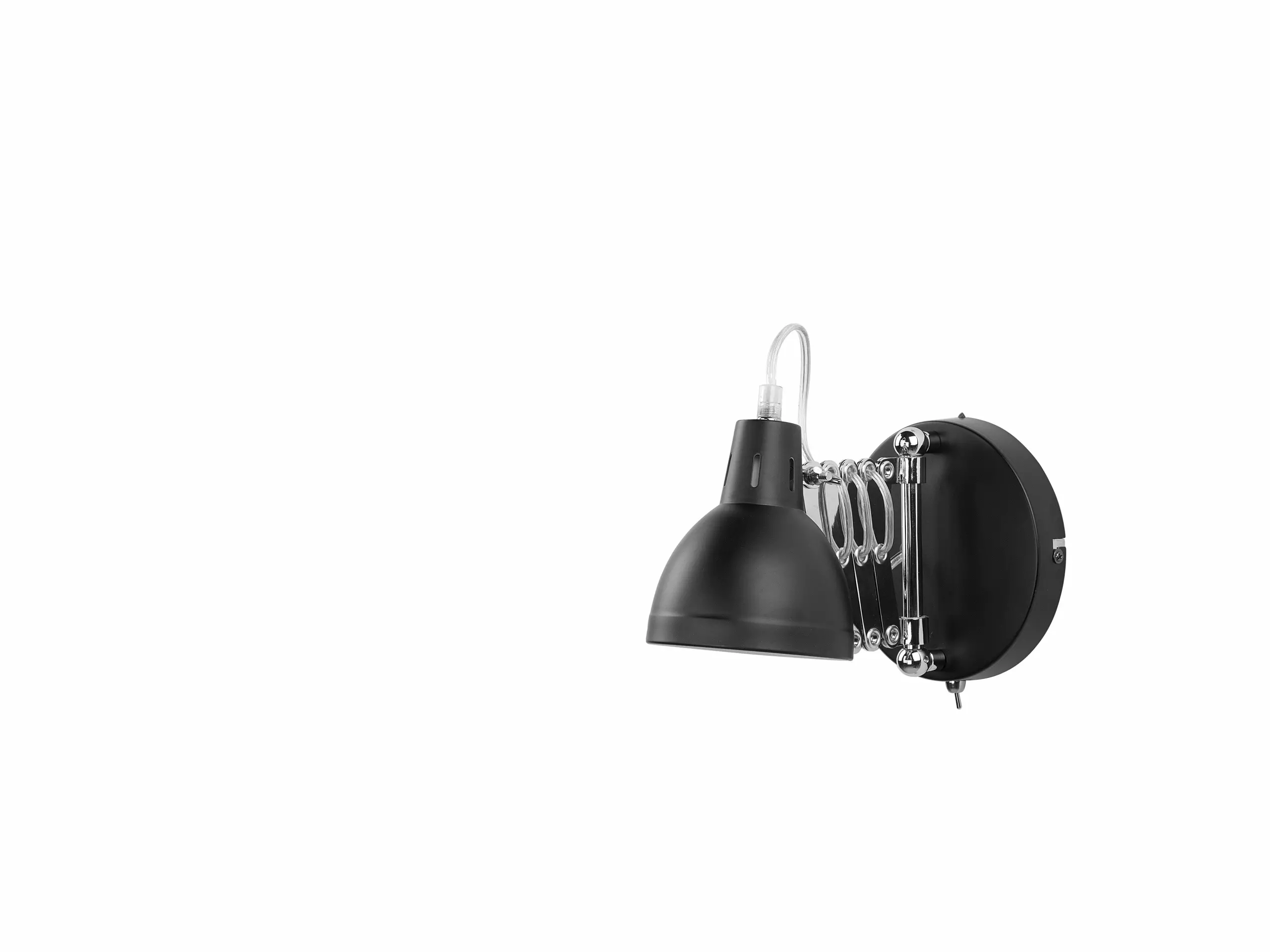 Beliani Lámpara De Pared De Metal Negro/plateado HARRINGTON 5 Beliani Lámpara De Pared De Metal Negro/plateado HARRINGTON - Imagen 5