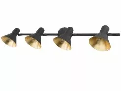 Beliani Lámpara De Pared En Negro/dorado MERSEY IV -Lámparas comercio undef src sa picid 731248 type whitesh image