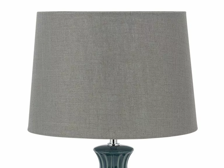 Beliani Lámpara De Mesa Verde Oscuro SAMINA - Imagen 4