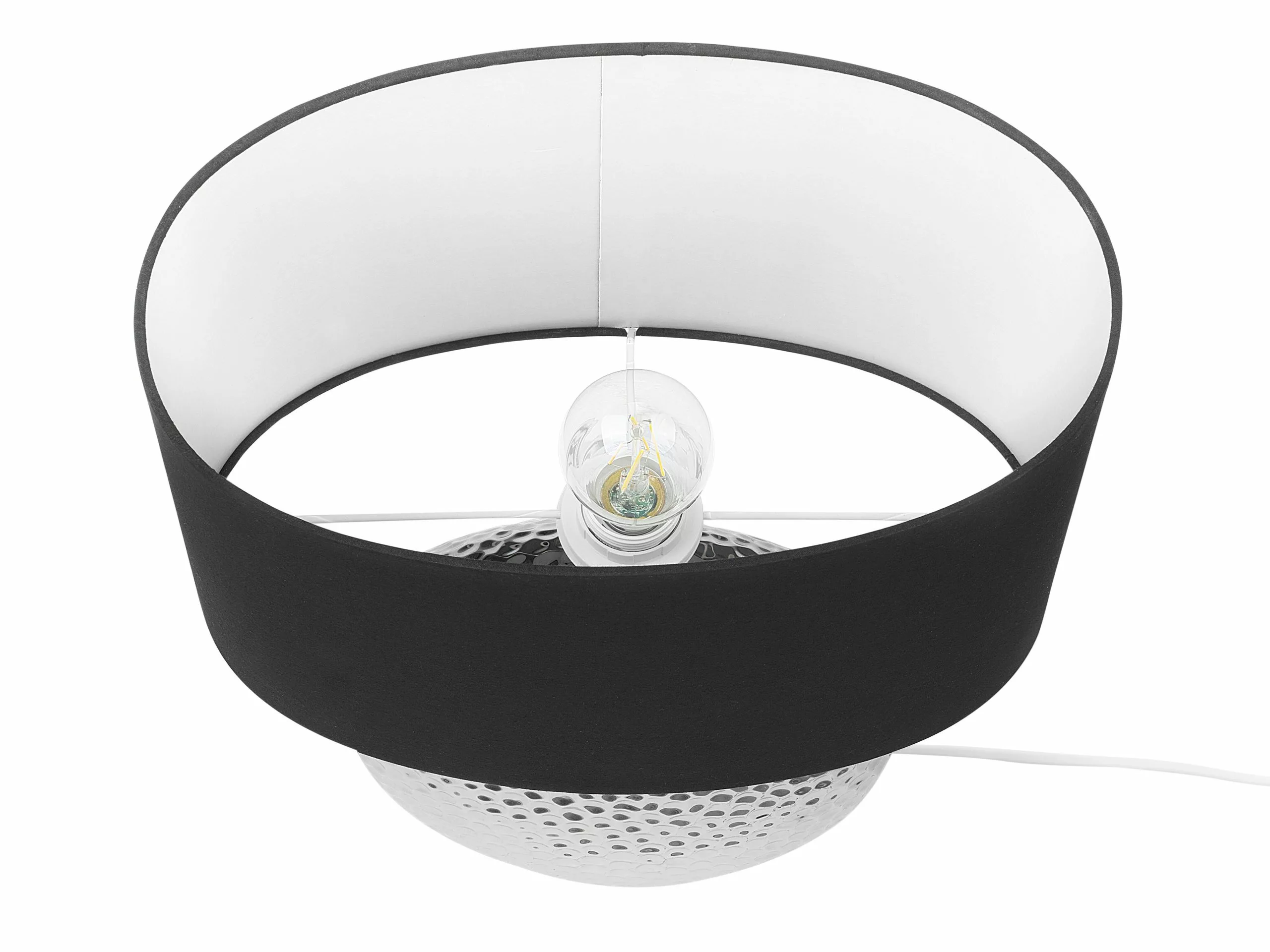 Beliani Lámpara De Mesa De Cerámica Negro/plateado 51 Cm NASVA 7 Beliani Lámpara De Mesa De Cerámica Negro/plateado 51 Cm NASVA - Imagen 7