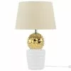 Beliani Lámpara De Mesa Dorada/blanca VELISE
