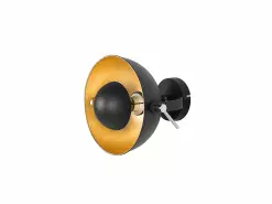 Beliani Lámpara De Pared Negro/dorado THAMES II -Lámparas comercio undef src sa picid 732202 type whitesh image