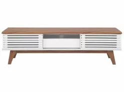 Beliani Mueble TV Madera Oscura/blanco DETROIT 16 Beliani Mueble TV Madera Oscura/blanco DETROIT -Lámparas comercio undef src sa picid 732751 type whitesh image