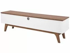 Beliani Mueble TV Madera Oscura/blanco DETROIT 18 Beliani Mueble TV Madera Oscura/blanco DETROIT -Lámparas comercio undef src sa picid 732791 type whitesh image