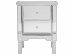 Beliani Mesita De Noche Efecto Espejo TIGY -Lámparas comercio undef src sa picid 736360 type whitesh image