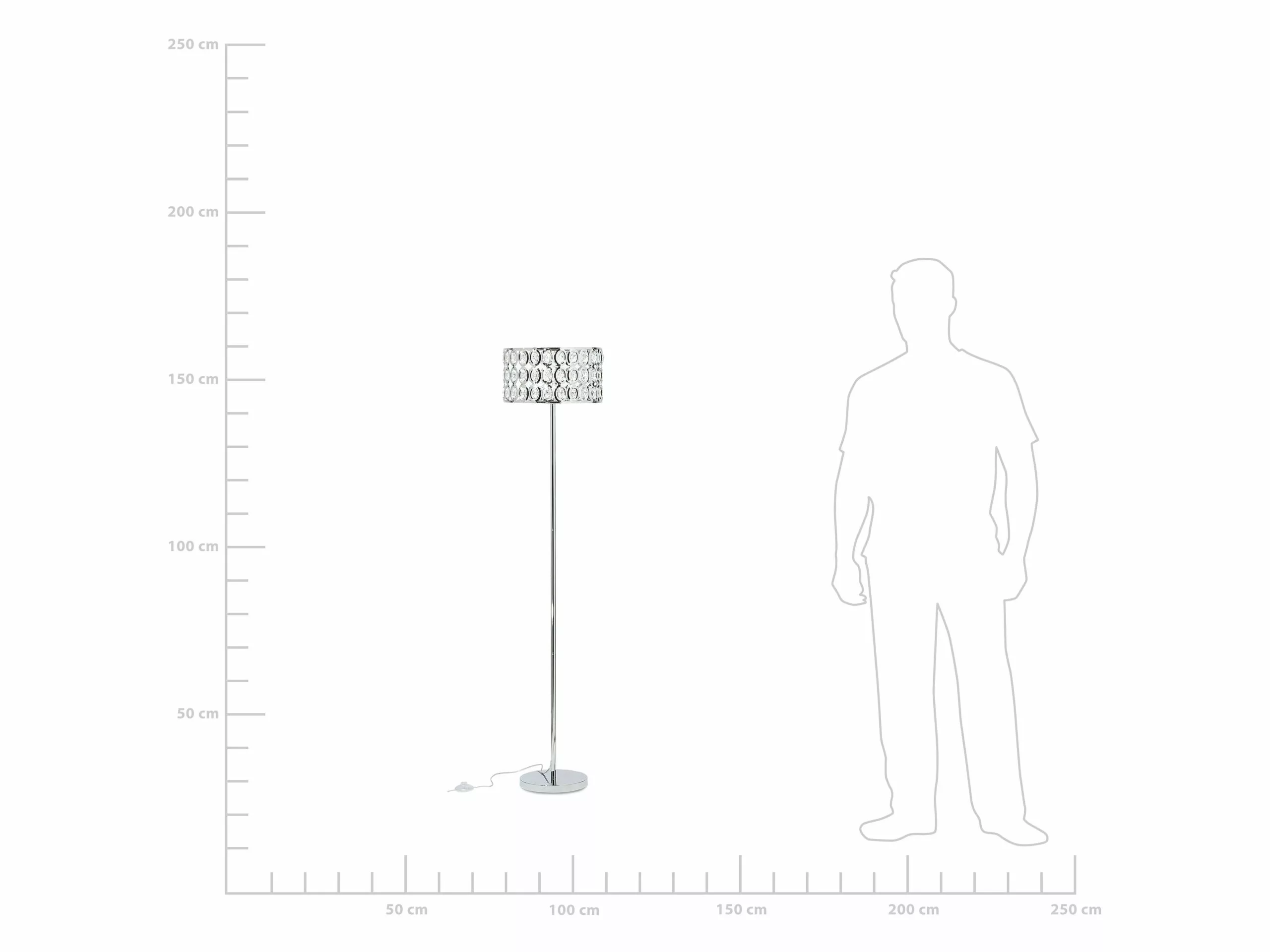 Beliani Lámpara De Pie Plateada TENNA 6 Beliani Lámpara De Pie Plateada TENNA - Imagen 6